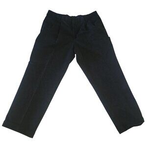 Dockers‎ Mens Black Stain Defender Dress Pants Pleated Front Size 38x30